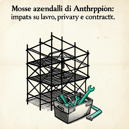 Mosse aziendali di Anthropic: impatti su lavoro, privacy e contratti